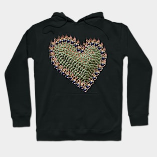 German Shepherd cactus heart Hoodie